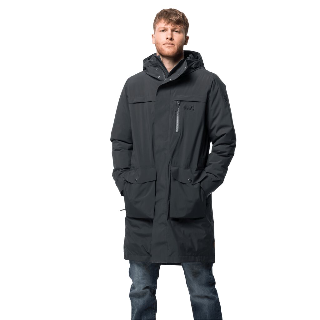 Jack Wolfskin COLD BAY μπουφαν χειμερινα ανδρικα μαυρα | GR7678745